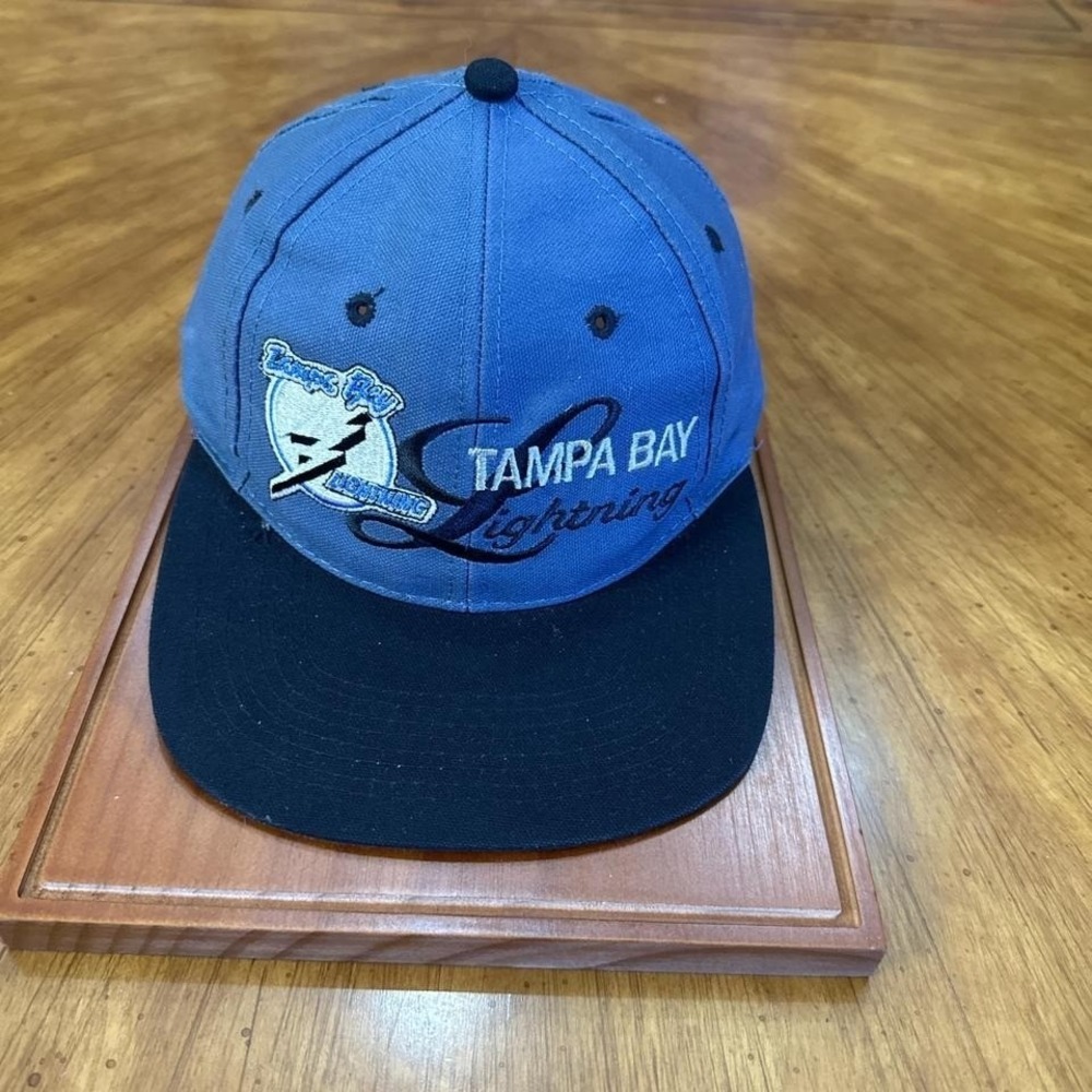 Vintage 90s Tampa Bay Lightning Logo 7 Snapback Hat NHL